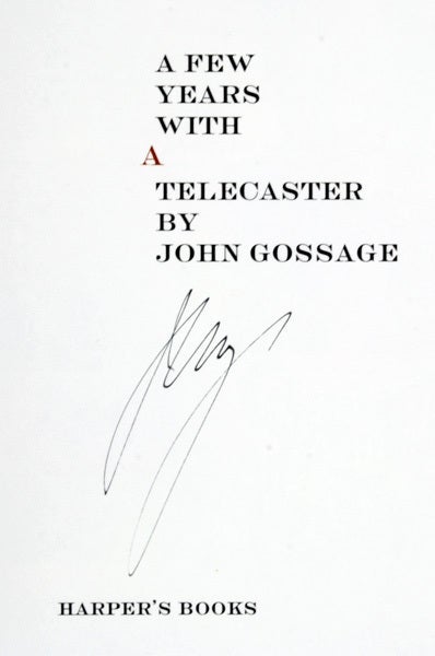 A Few Years With a Telecaster (Signed).
