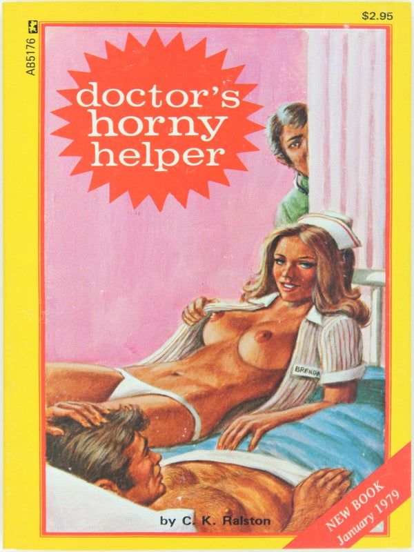 Collection of Pornographic Nurse Pulp Novels.
