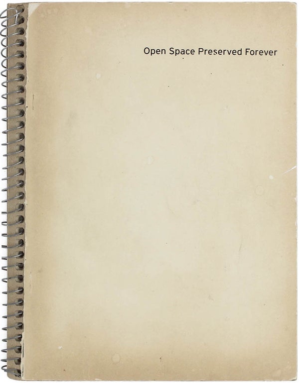Item #17542 Open Space Preserved Forever. Bryan Graf