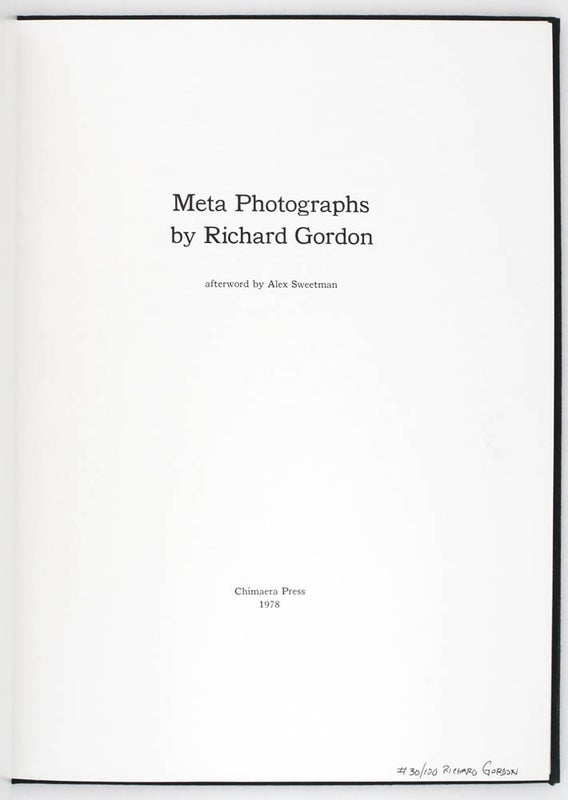 Meta Photographs (Signed Limited Edition with Print).