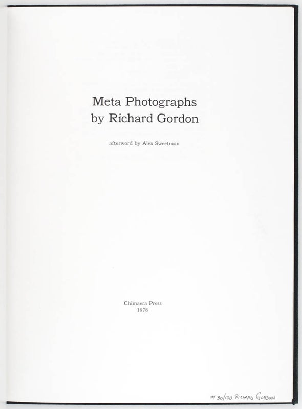 Meta Photographs (Signed Limited Edition with Print).