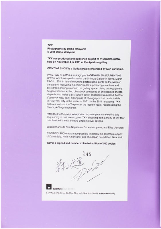 TKY (Signed Limited Edition).