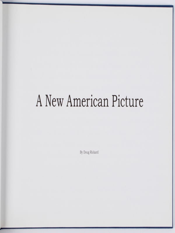 A New American Picture (Signed First Edition).