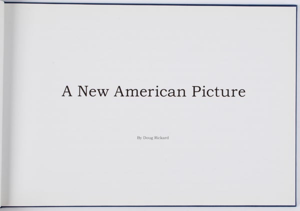 A New American Picture (Signed First Edition).