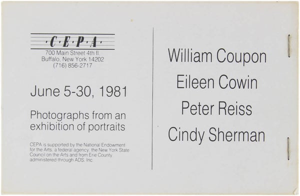 Item #18895 Photographs from an Exhibition of Portraits. Cindy Sherman, William Coupon, Eileen...