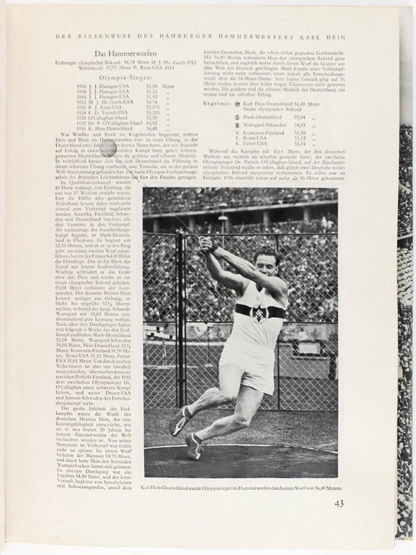 Die Olympischen Spiele 1936: Two Volumes.