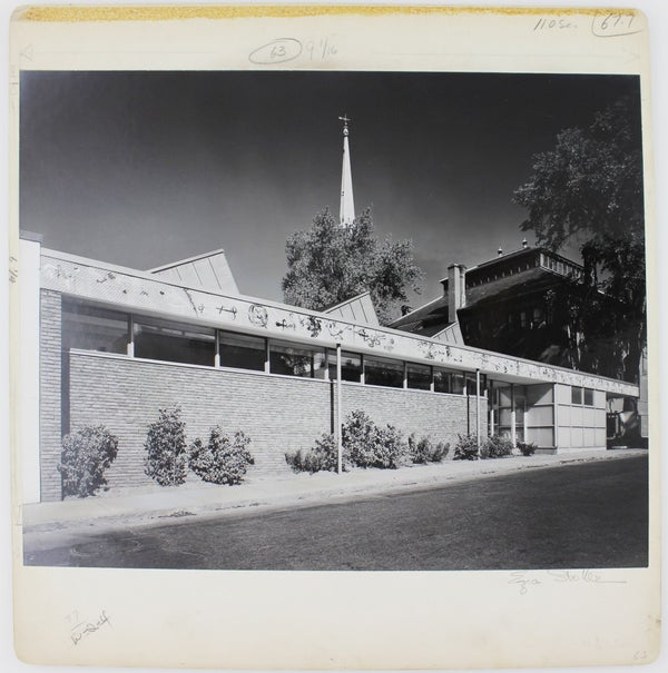 Item #19179 Untitled, Fitchburg Library (Original Signed Photograph). Ezra Stoller