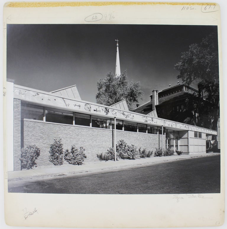 Item #19179 Untitled, Fitchburg Library (Original Signed Photograph). Ezra Stoller.