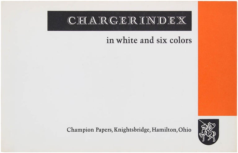 Item #20833 Charger Index in White and Six Colors. Ladislav Sutnar, designer.