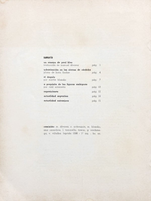Arte Nuevo, Boletin de la Asociación Arte Nuevo, Issue 2.
