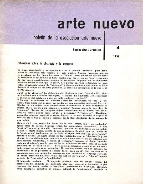 Item #21699 Arte Nuevo, Boletin de la Asociación Arte Nuevo, Issue 4. Manuel Alvarez