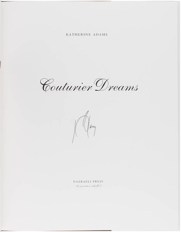 Item #21750 Couturier Dreams (Signed Limited Edition). Katherine Adams