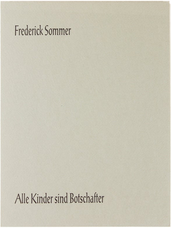 All Children Are Embassadors / Alle Kinder sind Botschafter (Signed First Edition).