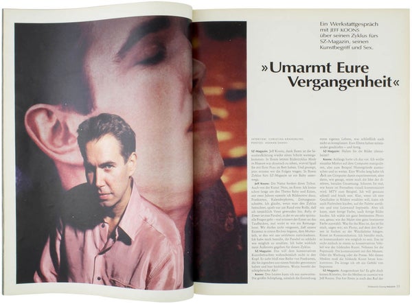 Süddeutsche Zeitung Magazin No. 46, 13.11.92: Baby & Eimer, Ein Bilderzyklus von Jeff Koons für das Magazin der Süddeutsche Zeitung.