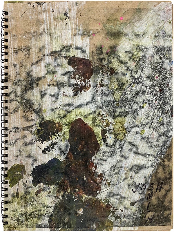 Item #23925 (Untitled) (Unique Painted Artist's Book). Josh Smith