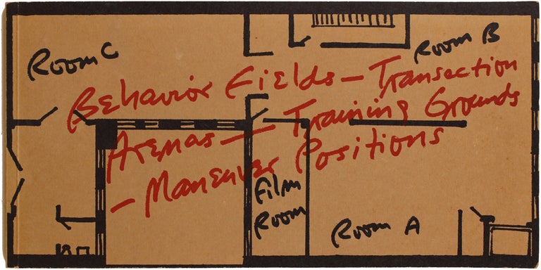 Item #24318 Behavior Fields - Transaction Arenas - Training Grounds - Maneuver Positions: Notes on the Development of a Show (Sonnabend, New York; January 15-29, 1972), Notes Toward Performing a Gallery Space (Signed Limited Edition). Vito Acconci.