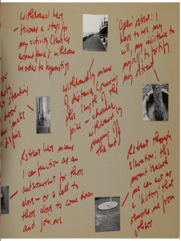 Notes on the Development of a Show (Sonnabend, New York; January 15-29, 1972) / Notes Toward Performing a Gallery Space (Signed with Announcement Card).