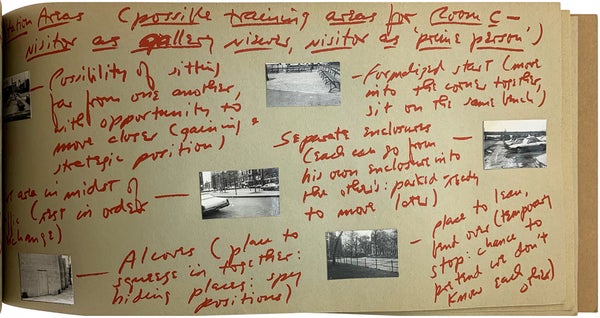Behavior Fields - Transaction Arenas - Training Grounds - Maneuver Positions: Notes on the Development of a Show (Sonnabend, New York; January 15-29, 1972), Notes Toward Performing a Gallery Space (Signed Limited Edition).