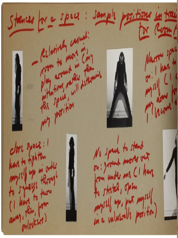 Notes on the Development of a Show (Sonnabend, New York; January 15-29, 1972) / Notes Toward Performing a Gallery Space (Signed with Announcement Card).
