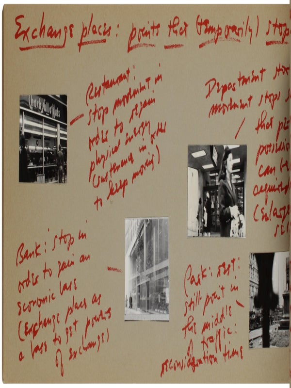Notes on the Development of a Show (Sonnabend, New York; January 15-29, 1972) / Notes Toward Performing a Gallery Space (Signed with Announcement Card).
