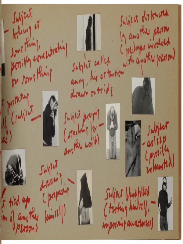 Notes on the Development of a Show (Sonnabend, New York; January 15-29, 1972) / Notes Toward Performing a Gallery Space (Signed with Announcement Card).