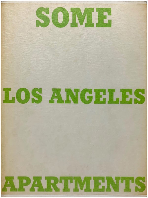 Item #24602 Some Los Angeles Apartments (with Signed Letter). Edward Ruscha
