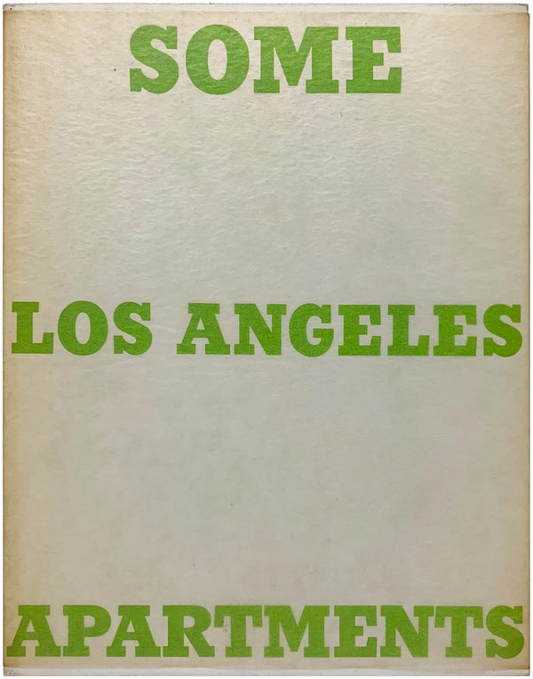 Item #24602 Some Los Angeles Apartments (With Signed Letter). Edward Ruscha