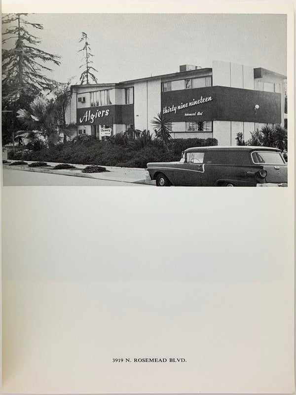 Some Los Angeles Apartments (with Signed Letter).