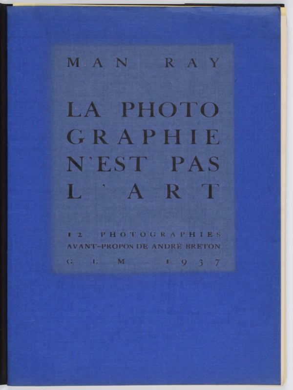 La photographie n'est pas l'Art: 12 Photographies (Signed).