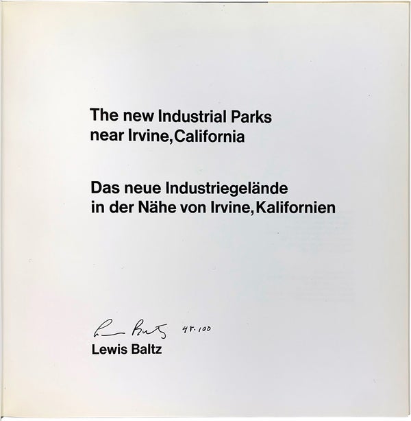 The New Industrial Parks Near Irvine, California (Signed Limited Edition).
