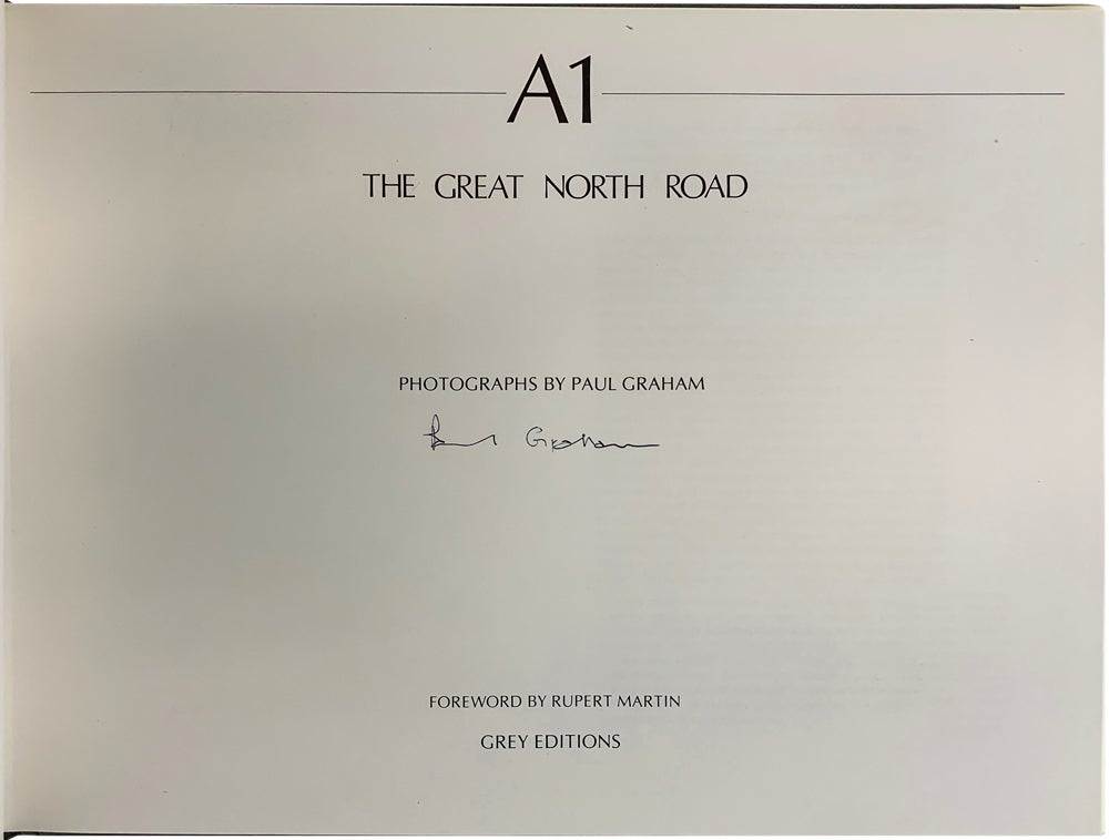 A1: The Great North Road Signed Limited Edition | Paul Graham