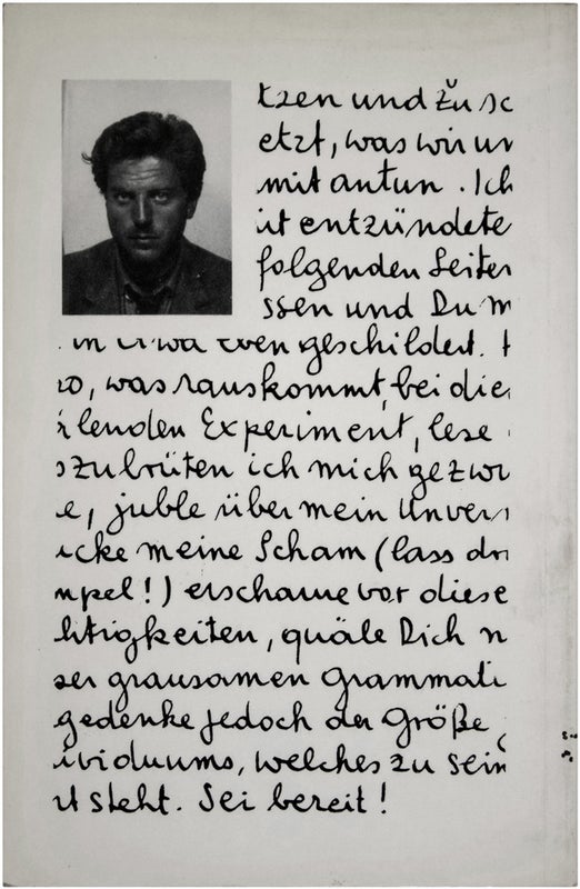 Embauche Au Balkan: 24 elastiche Seiten zum Thema Einstellungsgespräche oder 'The Happy End of Franz Kafka's Amerika.' (Inscribed).