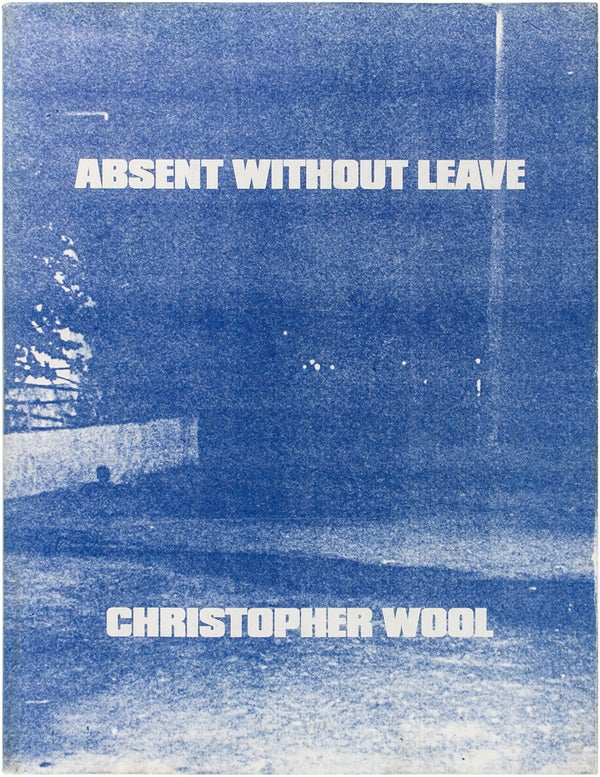 Item #24951 Absent Without Leave (Limited Edition with Print). Christopher Wool