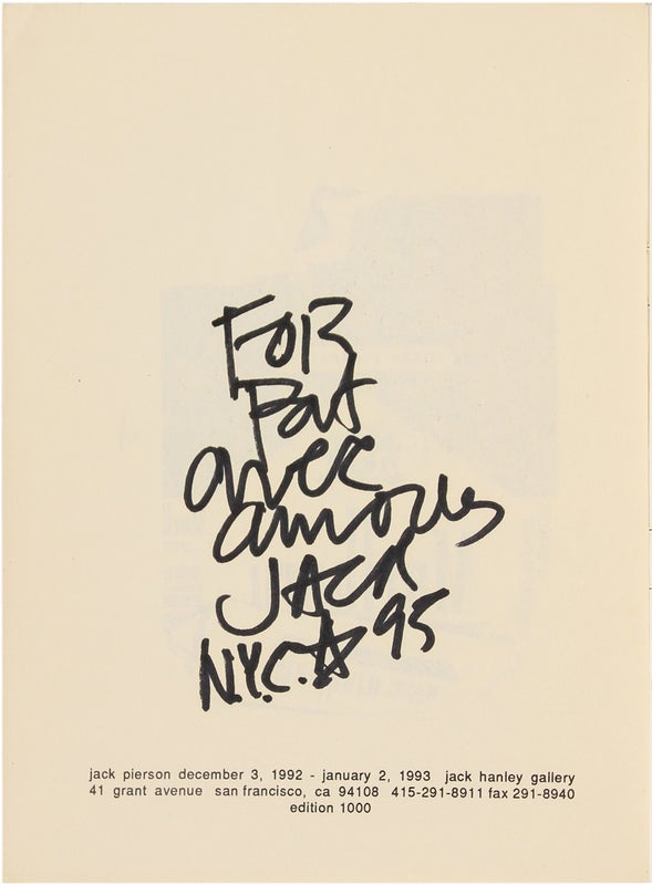 I Thought I Knew. (Signed Limited Edition).