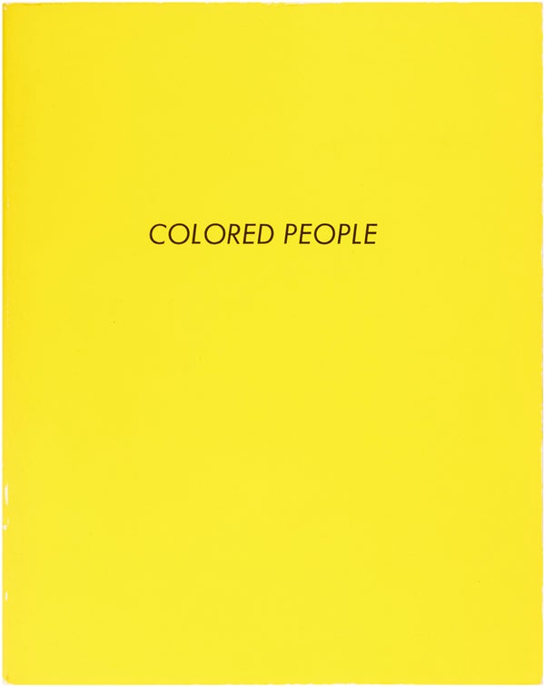 Item #25332 Colored People. Edward Ruscha