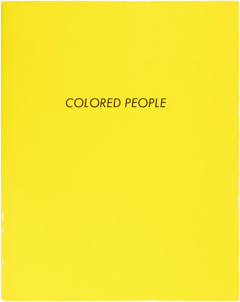 Item #25332 Colored People. Edward Ruscha.