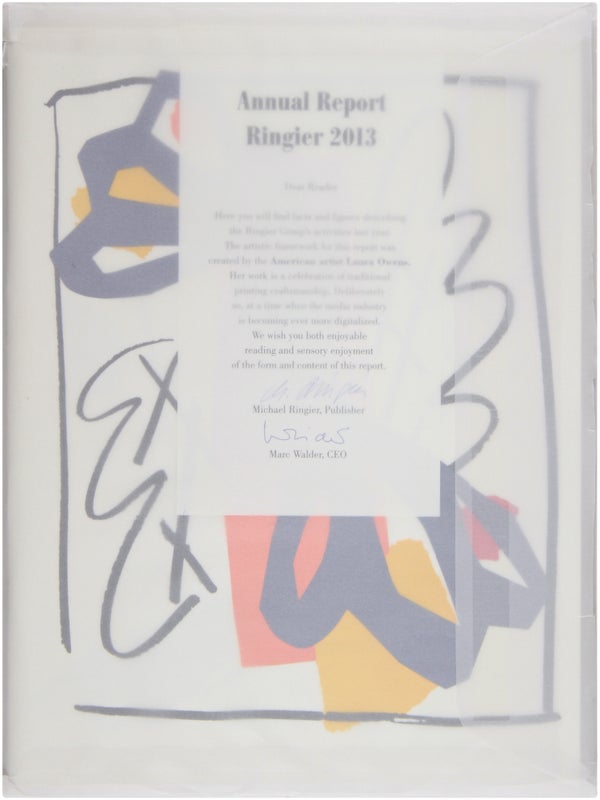 Laura Owens: Ringier Annual Report 2013 (Limited Edition).