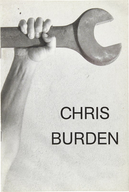 Item #25955 Chris Burden (Signed Artist's Book with Drawing). Chris Burden
