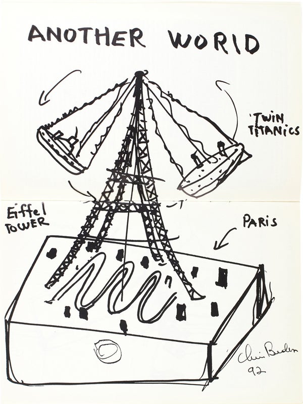 Chris Burden (Signed with Drawing).