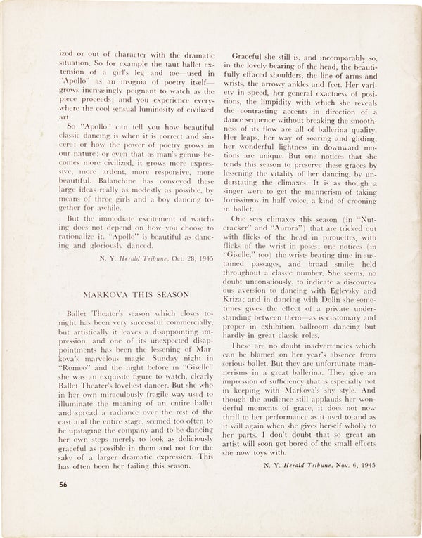 Dance Index: Vol. V, No. 2. February, 1946.