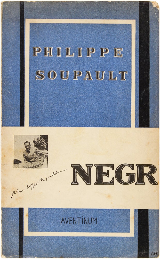 Item #26183 Negr. Philippe Soupault, Adolf Hoffmeister, Cover.