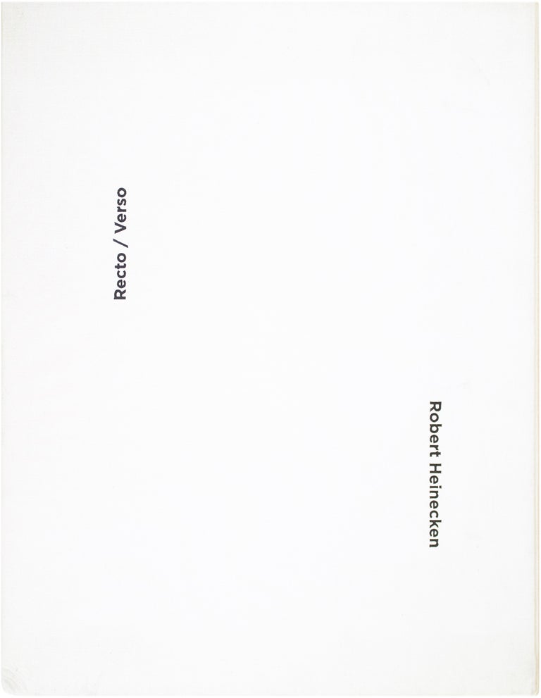 Item #26243 Robert Heinecken: Recto/Verso (Deluxe Edition w/ Print). Robert. Luke Batten Heinecken, Jonathan Sadler.