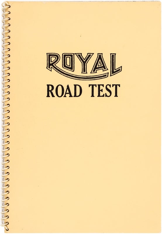 Item #26448 Royal Road Test. Edward Ruscha, Mason Williams, Patrick Blackwell