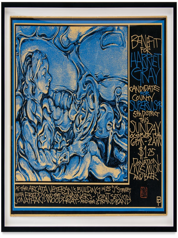 Item #26454 Benefit For Harriet Gray (Silkscreen Poster). Martin Wong