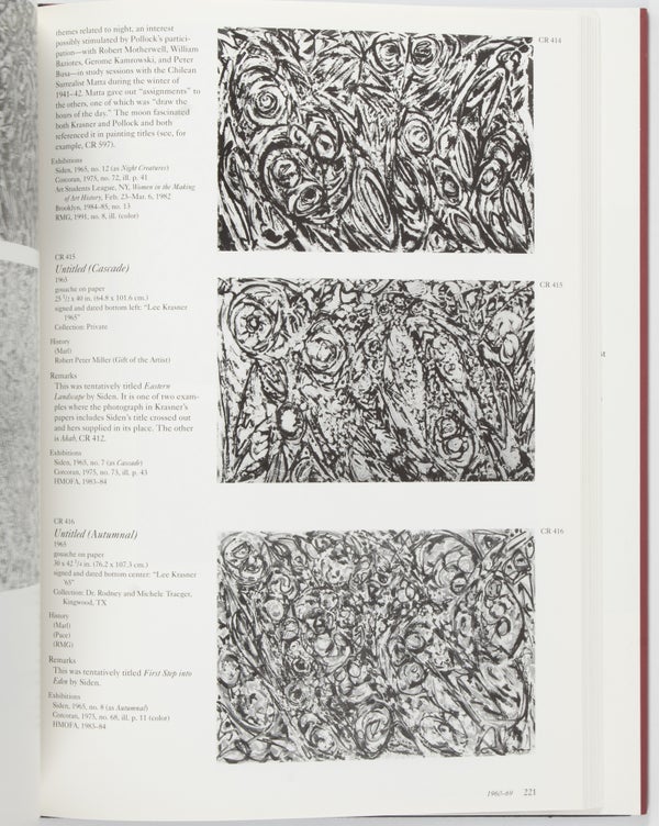 Lee Krasner: A Catalogue Raisonné.
