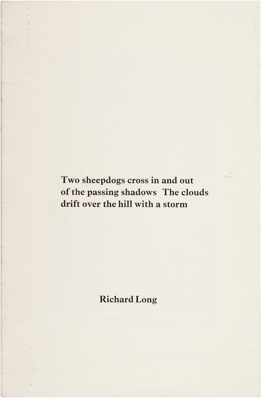 Item #26861 Two Sheepdogs Cross in and out of the Passing Shadows The Clouds Drift Over the Hill...