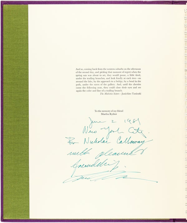 Flowers and Trees (Signed First Edition).