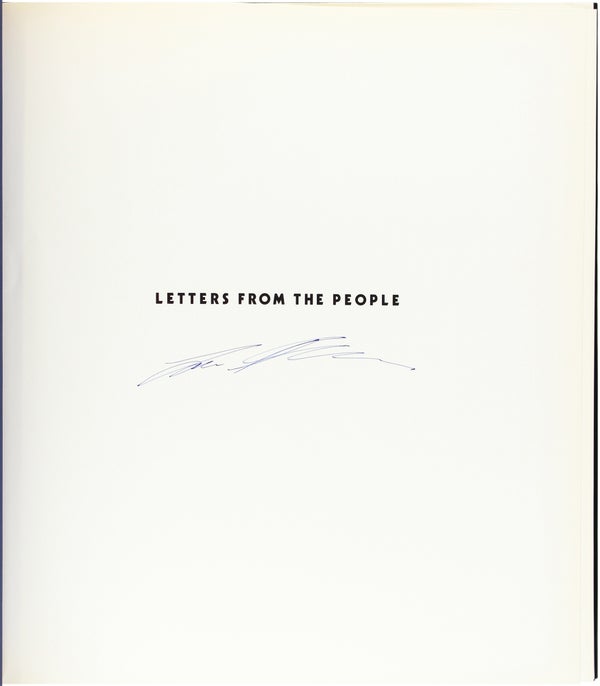 Letters From the People (Signed First Edition).