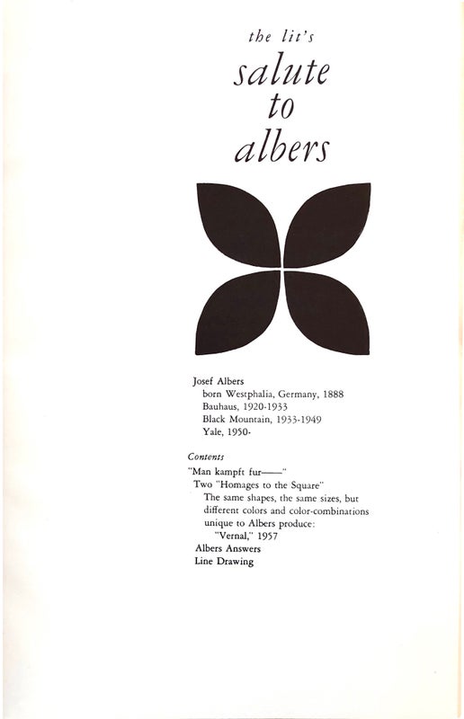 The Yale Literary Magazine: International Edition, 1958.