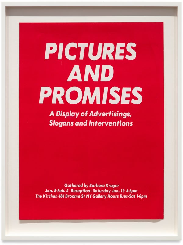 Item #27216 Pictures and Promises: A Display of Advertisings, Slogans, and Interventions...